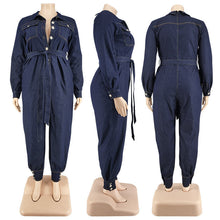 Load image into Gallery viewer, Denim Jump Suit
